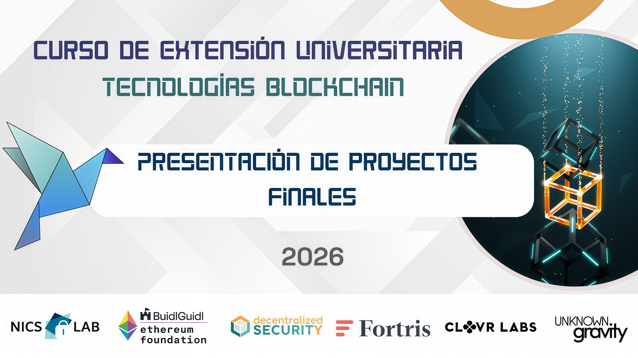 Closing ceremony of the Blockchain Technologies course University of Málaga 2026
